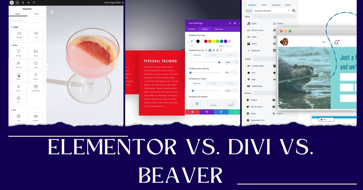 Elementor vs. Divi vs. Beaver – WordPress Page Builder im Vergleich